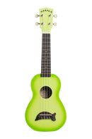 Kala MK-SD-GRNBURST Makala Dolphin Soprano Ukulele (Green Apple Burst)