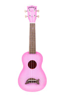 Kala MK-SD-PKBURST Makala Dolphin Soprano Ukulele (Pink Burst)