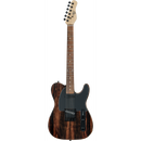 Michael Kelly MK50CSEPRT Custom Collection 50 S/S Pau Ferro Guitare électrique à touche - Ébène rayé