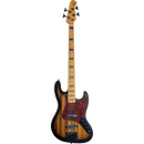 Michael Kelly MKE4PZBMRU Vintage Element 4 Basse électrique - Zebra Burst