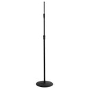 On-Stage MS9312 Three-Section Microphone Stand with Round Base (39 to 97", Black)