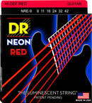 DR Handmade Strings NRE-9 Cordes de guitare électrique rouge fluo – Légères (9-42)