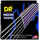 DR Handmade Strings NWE-9 Neon White Coated Electric Guitar Strings - Light (9-42)