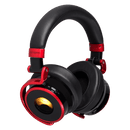 Meters M-OV1BC-BLKRED Bluetooth Wireless Headphones - Black & Red