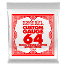 Ernie Ball 1164EB 3-Pack Nickel Wound Electric Custom Gauge Electric Guitar Strings - 0.064