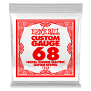 Ernie Ball 1168EB 3-Pack Nickel Wound Electric Custom Gauge Cordes de guitare électrique - 0,068