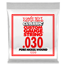 Ernie Ball 1230EB Corde de guitare électrique classique en nickel pur enroulée sur mesure - 0,030
