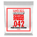Ernie Ball 1242EB Classic Pure Nickel Wound Custom Gauge Electric Guitar String - 0.042