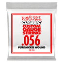 Ernie Ball 1256EB Classic Pure Nickel Wound Custom Gauge Electric Guitar String - 0.056