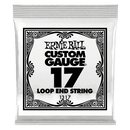 Ernie Ball 1317EB Lot de 6 cordes de guitare pour banjo ou mandoline en acier inoxydable avec extrémité en boucle – 0,017