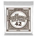 Ernie Ball 1442EB 6-Pack Earthwood 80/20 Bronze Acoustic Guitar Strings - 0.042