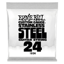 Ernie Ball 1924EB Gauge personnalisée en acier inoxydable enroule de guitare électrique - 0,024