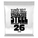 Ernie Ball 1926EB Gauge personnalisée en acier inoxydable enroule de guitare électrique - 0,026
