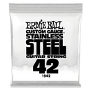Ernie Ball 1942EB Custom Gauge Stainless Steel Wound Electric Guitar String - 0.042