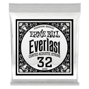 Ernie Ball 10232EB Lot de 6 cordes pour guitare acoustique avec revêtement Everlast en bronze phosphoreux – 0,032