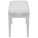 Banc en bois réglable en hauteur Proel - Blanc mat