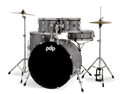PDP PDCE2215KTSS Center Stage 5-Piece Complete Drum Set (Silver Sparkle)