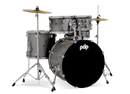 PDP PDCE2215KTSS Center Stage 5-Piece Complete Drum Set (Silver Sparkle)