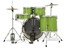 PDP PDCE2215KTEL Center Stage Series Batterie complète 5 pièces avec cymbales et grosse caisse 22" - Electric Green Sparkle
