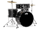 PDP PDCE2215KTIB Center Stage 5-Piece Complete Drum Set (Iridescent Black Sparkle)