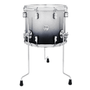 PDP PDCM1214TTSB Concept Maple Lacquer Floor Tom (Silver to Black Fade) - 12" x 14"