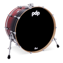 PDP PDCM1424KKRB Concept Maple Lacquer Grosse caisse 14" x 24" - Rouge à noir fondu