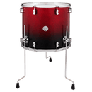 PDP PDCM1618TTRB Concept Maple Lacquer Floor Tom (Red to Black Fade) - 16" x 18"