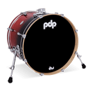 PDP PDCM1620KKRB Concept Maple Lacquer Grosse caisse 16" x 20" - Rouge à noir fondu