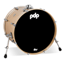 PDP PDCM1822KKNA Concept Maple Lacquer Bass Drum (Natural Lacquer) - 18" x 22"