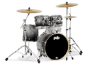 PDP PDCM20FNSB Concept Maple 4-Piece Fusion Shell Pack Lacquer Finish (Silver to Black Fade)