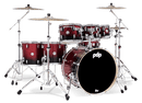 PDP PDCM2217RB Concept Maple 7-Piece Shell Pack Lacquer Finish (Red to Black Fade)