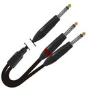 ProX XC-PYP10 1/4" TS-M to Dual 1/4" TS-M High Performance Audio Cable - 10 Ft.