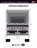 ProX XS-UTL243030WMK2 TruckPaX Heavy-Duty Truck Pack Utility Flight Case W-Divider and Tray Kit