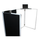 ProX XF-CSBX2 Ensemble universel d'étagères d'angle en aluminium pour façades DJ (Noir)