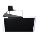 ProX XF-CSBX2 Ensemble universel d'étagères d'angle en aluminium pour façades DJ (Noir)