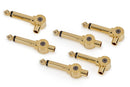 Rockboard RBO CAB PW PLIG 6 GD Patchworks Solderless Plugs, 6 PC. (Or)