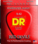 DR Handmade Strings RDE-9 Red Devils Coated Electric Guitar Strings - Light (9-42)