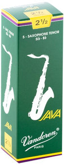Vandoren SR2725 Anches JAVA pour saxophone ténor force 2,5 (boîte de 5)