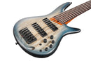 Ibanez SR606ECTF SR Series 6 cordes - Basse électrique avec micros Nordstrand - Cosmic Blue Starburst Flat