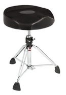 Gibraltar 9608RW2T Trône de tambour surdimensionné à siège rond avec dessus en toile