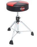 Gibraltar 9608RQPRB Round Quarter Panel Two Tone Drum Throne, Red/Black