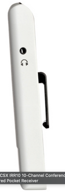 Récepteur de poche infrarouge de conférence à 10 canaux AKG CSX-IRR10