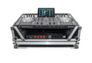 ProX XS-PRIME4 W2U Flight Case w/2 RU Rackspace and Wheels for Denon DJ Prime 4 (Black & Silver)
