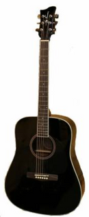 Jay Turser JTA524D-BK - Guitare acoustique Dreadnaught - Noir