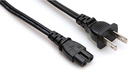 Hosa PWP-426 Power Cord Iec C7 Nema 1-15p - 8ft
