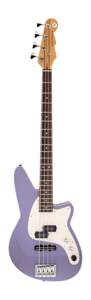 Basse électrique Reverend DECISION P avec micros personnalisés style PJ (pervenche)