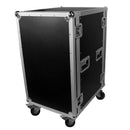 ProX T-18RSS 18U Space Amp Rack Mount ATA Flight Case 19 Inch Depth W-Casters