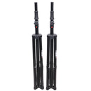ProX T-SS82P Set/2 Pro Air Speaker stand w/Carry Bags (Black)