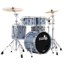 Tamburo TB Unika418fb Unika Series 4 pièces Shell Pack de coquille avec caisse claire et tambour de basse 18 "- Bleu fantastique