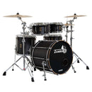 Tamburo TB Unika520fn Unika Series Secle Wood Shell Pack avec caisse claire et tambour basse de 20 "- noir flammé